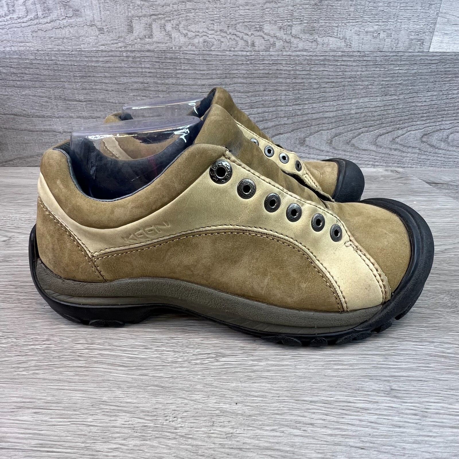 Scarpe da trekking Keen donna 7 5 US 38 EU alla caviglia marrone antiscivolo resistenti all'olio trail
