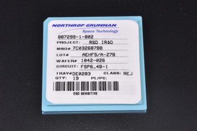 19 Northrop Grumman Aerospace Prototype IC Semiconductors (IR&D) Components