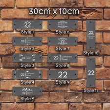 Rustic Natural Slate House Gate Sign Plaque Door Number Personalised Name Plate