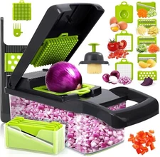 Artbros Veggie Chopper 13 in 1 Multifunctional Vegetable Cutter, Onion Food Chop