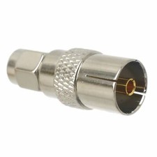1pce IEC PAL DVB-T Female Jack to SMA Male Plug RF Coaxial Adapter Connector Str