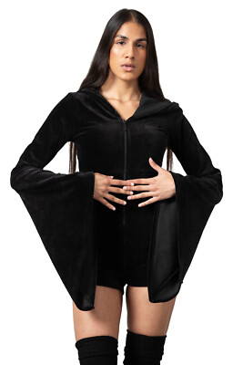 KILLSTAR Lounge Playsuit - Spirit Of Slumber Gemütlich Kimonoärmel Gothic