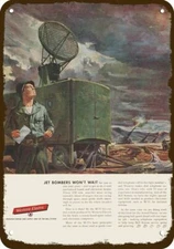 1954 M-33 FIRE CONTROL RADAR Western Electric DECORATIVE REPLICA METAL SIGN