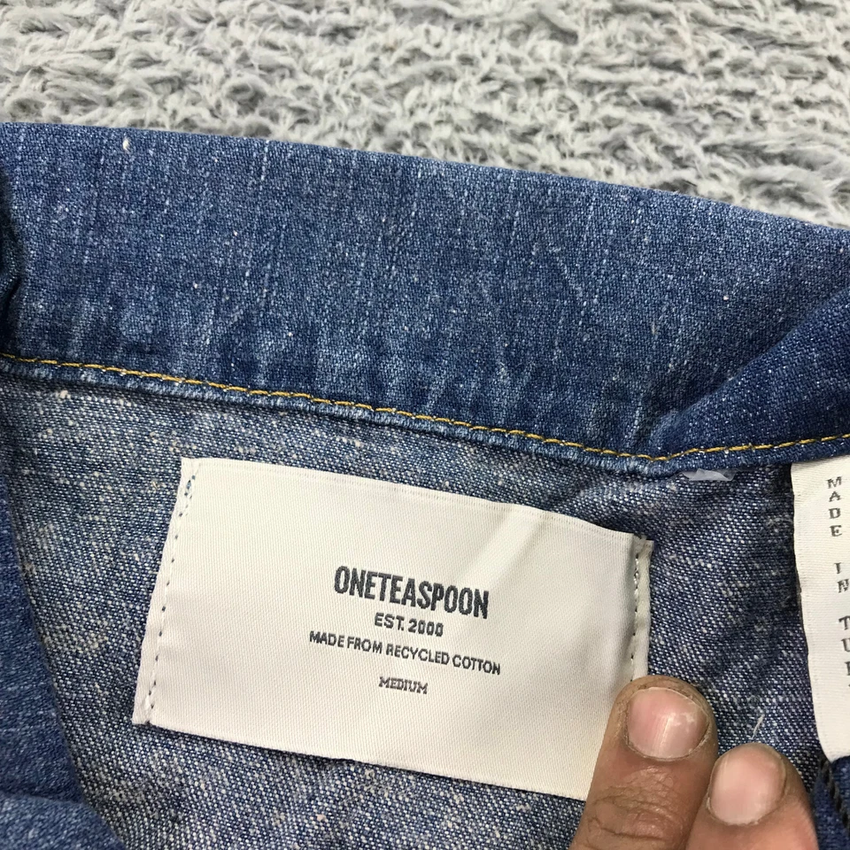 ONE TEASPOON Mono Mujer Mediano Resort Azul Mono Chaqueta Denim Foto 4 de 4