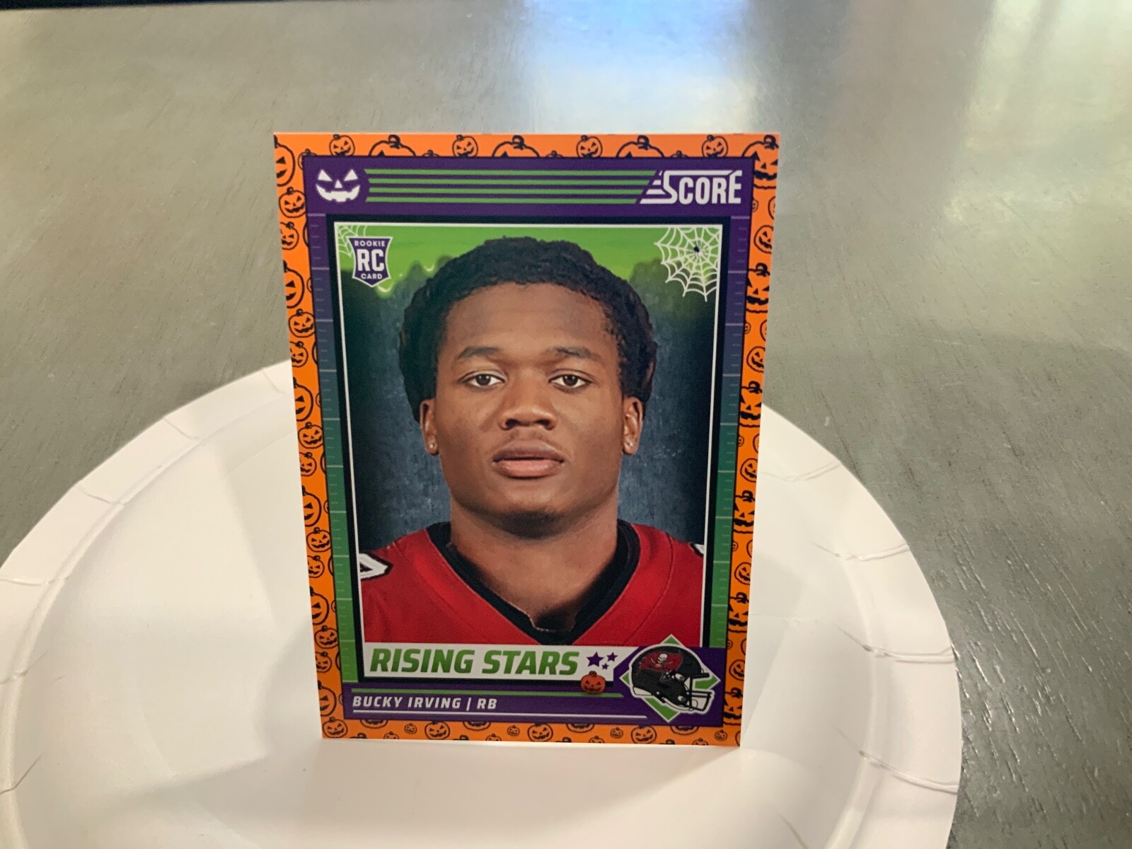 2024 SCORE A TREAT ORANGE PUMPKINS ROOKIE CARD RC 9 BUCKY IRVING BUCS