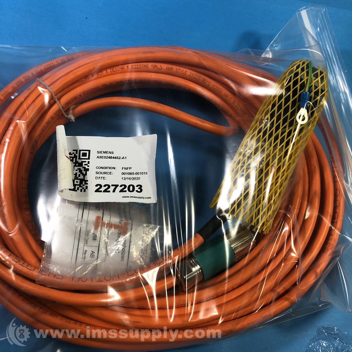 Siemens A5E02484452-A1 Motion Connect Cable FNIP | eBay