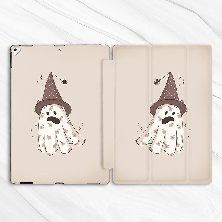 Lovely Cute Ghost Halloween Case For iPad 10.2 Air 3 4 5 Pro 9.7 11 12.9 Mini - Image 4 of 4
