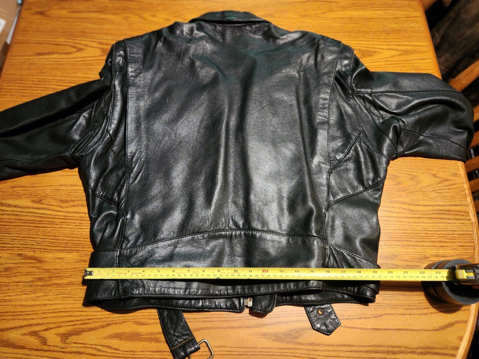 Perfecto Style English Leather "Q" Brand Jacket Sz M Made In England. EUC.