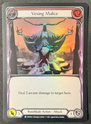 Flesh and Blood FAB - Vexing Malice - Red - MON232 - 1st Edition
