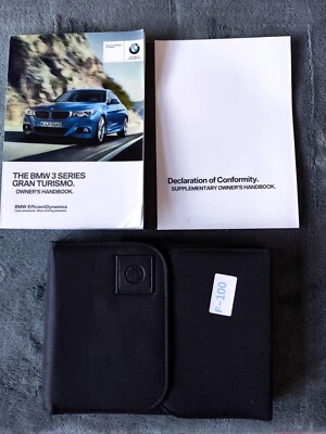 BMW 3 GRAN TURISMO F34 2016-2019 OWNERS MANUAL HANDBOOK WALLET PACK F-100 - Image 1 of 4