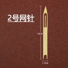 Netting Needle Shuttle 2# Bamboo Fishing Net Repair Line Kit Mending Tool