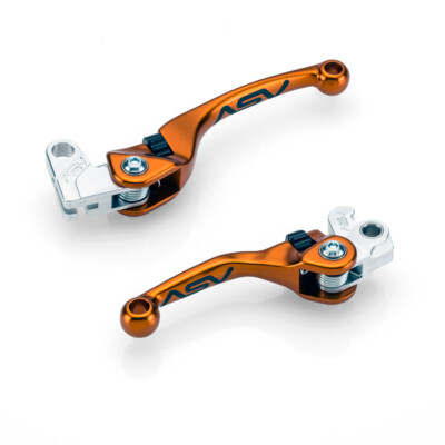2014-2025 KTM 250 SX / SX-F ASV F4 Series Brake & Clutch Lever PAIR PACK Orange