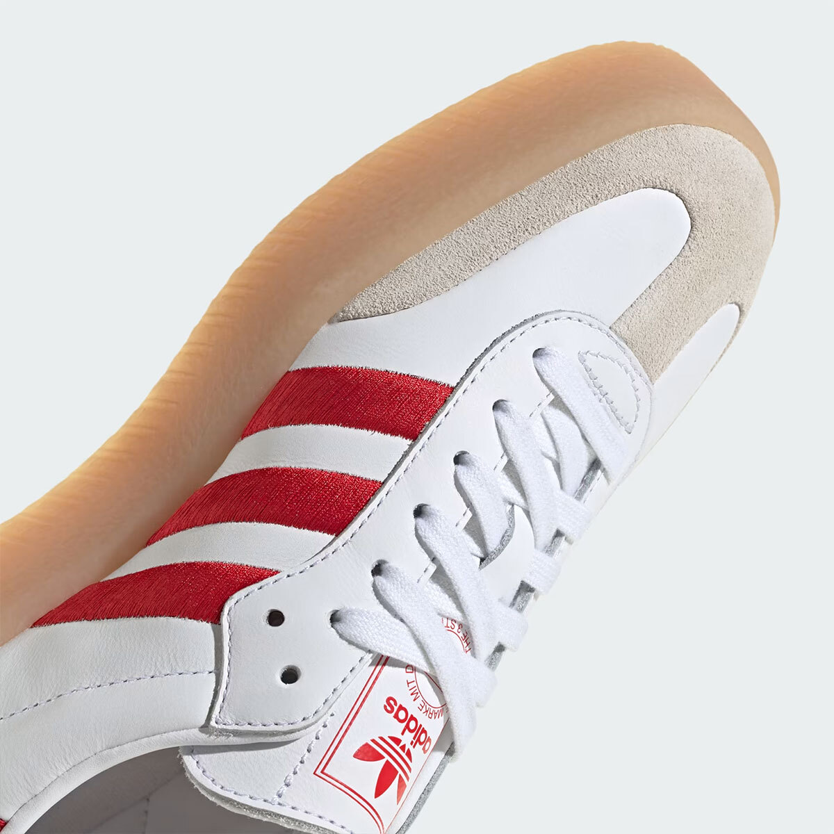 New Womens ADIDAS ORIGINALS SAMBAE W ID0438 WHITE / RED US W 5 - 8