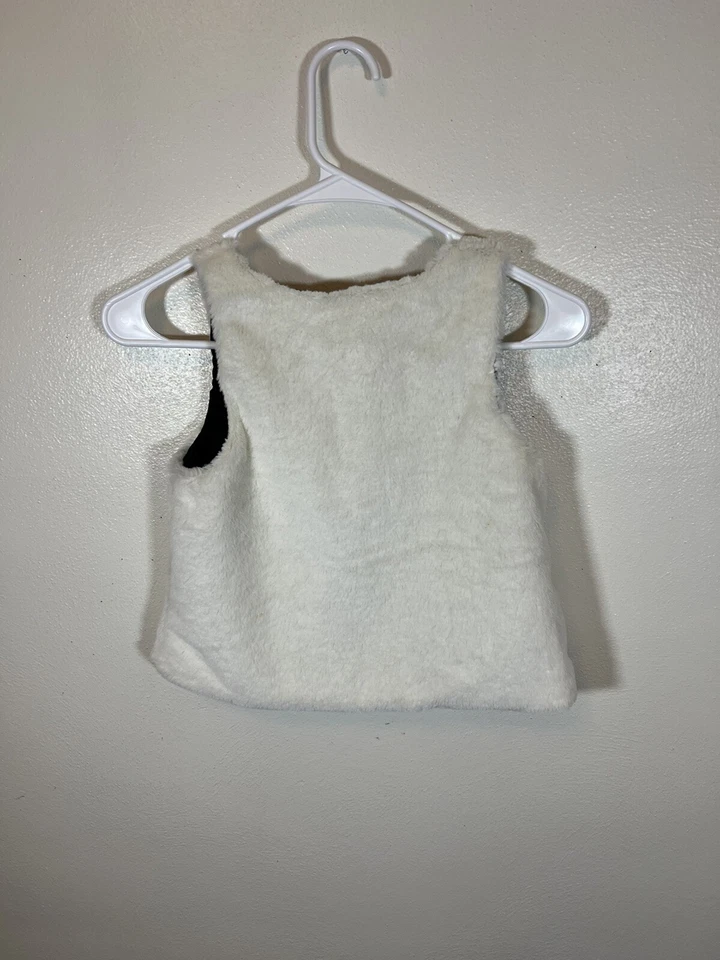 Chaleco Tommy Bahama Niña Blanco Imitación Piel Con Cinta Roja Talla 7 Foto 3 de 3