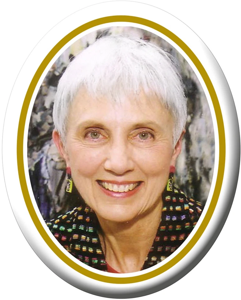 Personalised Memorial Photo Plaque 8x10cm Oval Ceramic Grave Headstone Gold Edge — 第 2/4 张图片