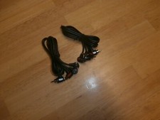 LOT/2 RIGHT ANGLE DUAL RCA MALE TO RIGHT ANGLE DUAL RCA MALE 3FT CABLE,PHILMORE