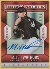 2014 Elite Extra Edition Prospects Signatures #79 Mitch Watrous 515/799 Auto