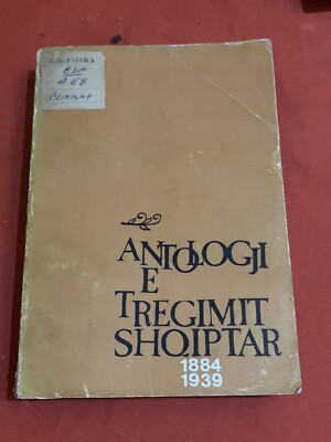 OLD ALBANIAN BOOK-ANTOLOGJI E TREGIMIT SHQIPTAR 1834-1939-FRIDA ZEQO-1986-427 pg