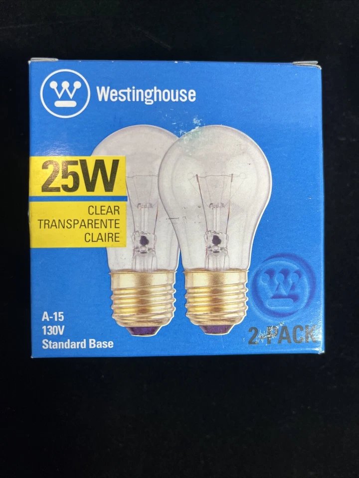 Westinghouse 2 Pack Clear Bulb 25W A-15 120V Appliances - Image 3 of 4