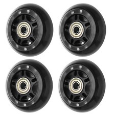 4pc PU Wheels & 608ZZ Bearings Front Anti-Tip Wheel Assembly Fit for Drift Cars