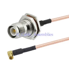 WLAN Antenna Extension Cable RP TNC female male to MMCX jack RA pigtail RG316 6"