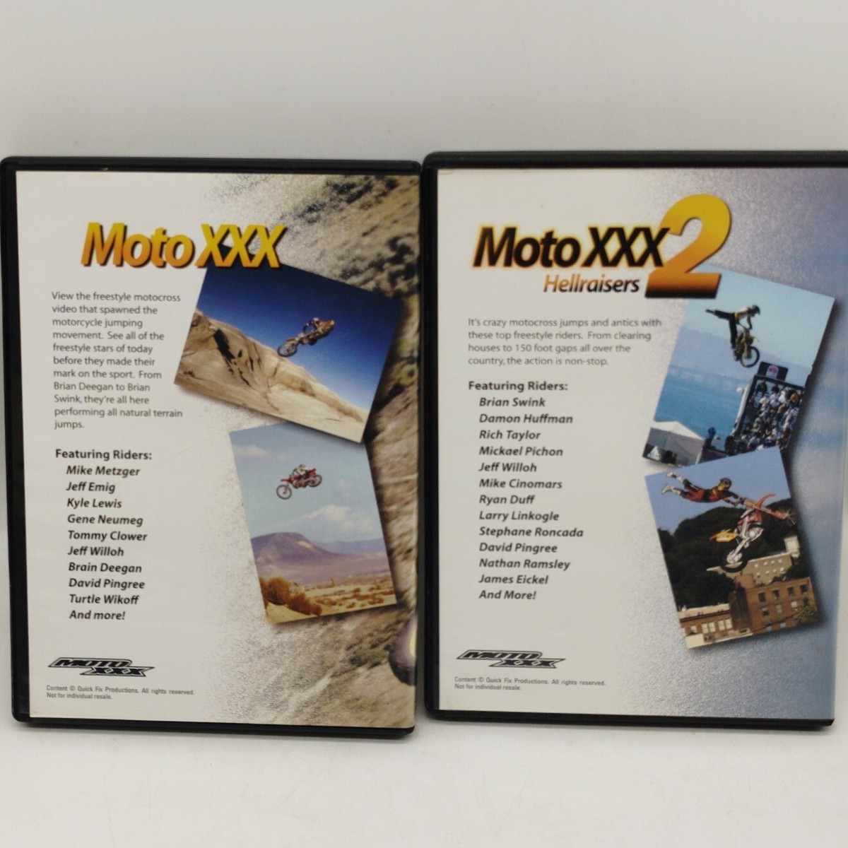 Moto XXX Moto XXX 2 Hellraisers DVD Motocross Freestyle Lot Of 2