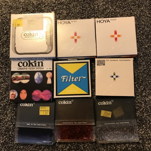 Large Job Lot Of Used Camera Lens Filters Plus Accessories Cokin Hoya