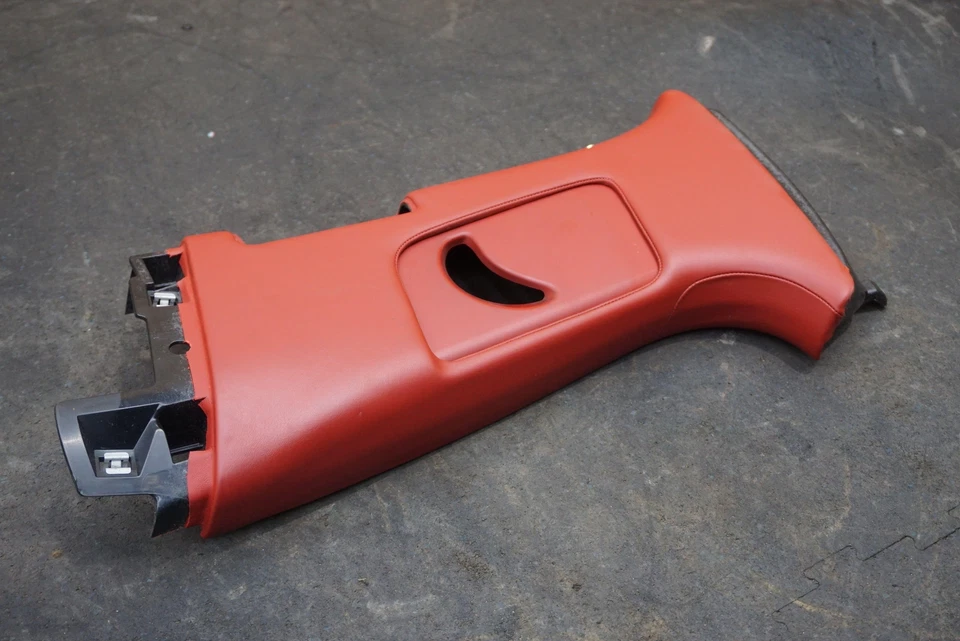 Left Center Upper B-Pillar Trim Panel Hotspur Red OEM 36A867243 Bentley Bentayga - Image 3 of 4