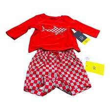 Baby Gap Shark Swim Trunks and Rash Guard Swimsuit UPF 50 , Size 3-6 Months NEW