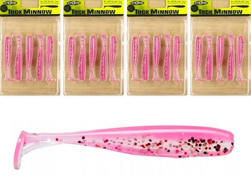 (4) Packs Storm 3" Tock Minnow 7/32 Oz Swimbaits Pink (5 Per Pack) Brand New - Picture 1 of 4