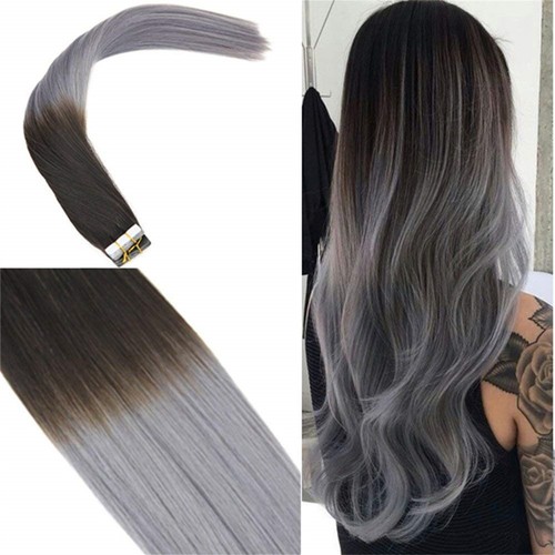 Extensiones de Cabello Humano Adhesivo Invisible Piel Tramas Grueso Cabello Real Remy - Imagen 119 de 143