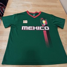 Mexico Unisex  Soccer  Green Polyester T Shirt/Jersey Size L 