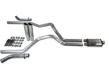 Ford F-150 87-97 2.5 Dual Truck Exhaust Kits Magnaflow Xl Clamp Tips Corner