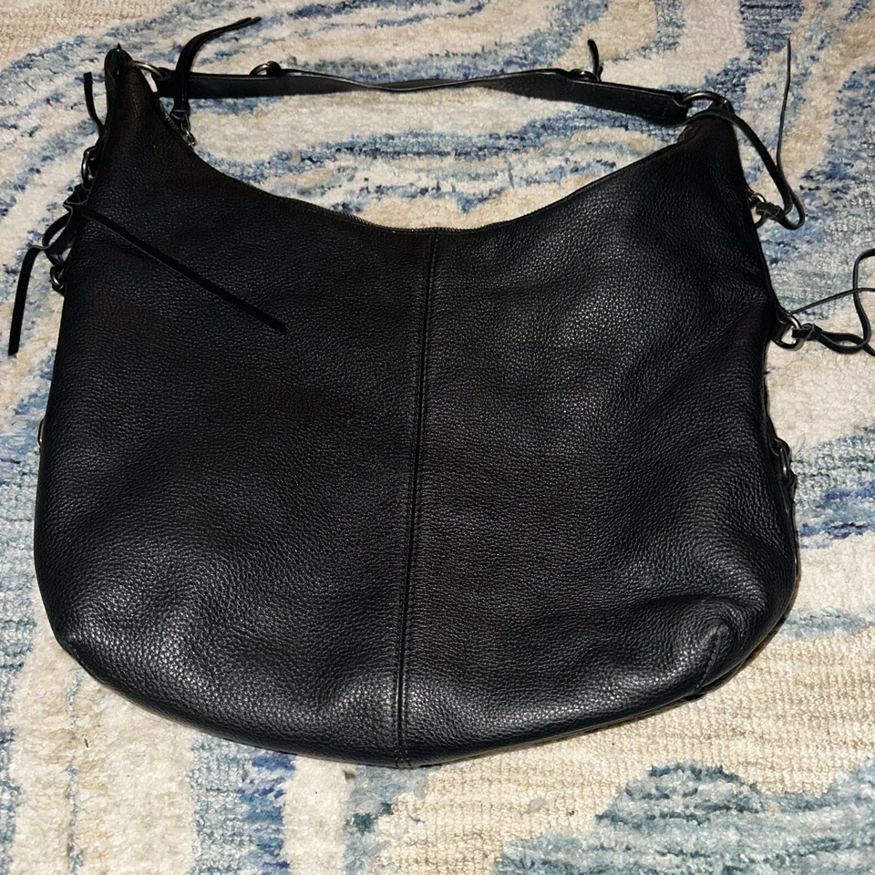 Lucky Brand кожи Hobo наплечная сумка Whipstitch черный винтажный - Изображение 2 из 4