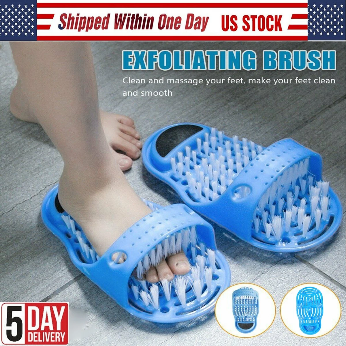 Shower Foot Scrubber with Pumice Stone, Foot Clean, Smooth