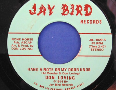 Don Loving - Hand A Note On My Door Knob & Roberta - Love Ask Not How - 45 - NM