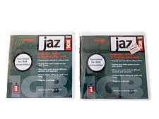 Vintage NOS Lot of 2 Iomega 1 GB Jaz Disks Formatted for IBM Computer SEALED