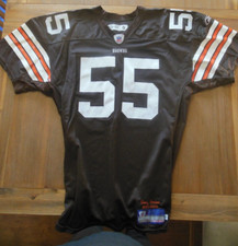 CLEVELAND BROWNS 2003 NFL GAME FOOTBALL JERSEY QB CUT