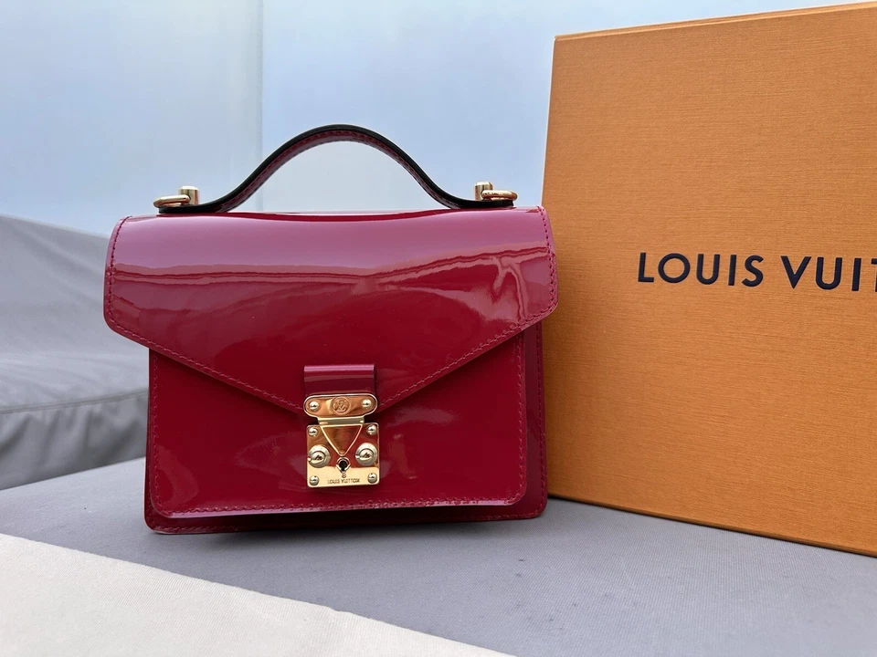 100% ORIGINAL LOUIS VUITTON TASCHE MONCEAU PINK ROSA LACK LEDER NEU! - Bild 2 von 4