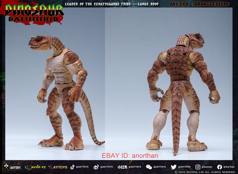 AXYTOYS 008 Dinosaur Battlelfield Leader of the Ceratosaurus Tribe