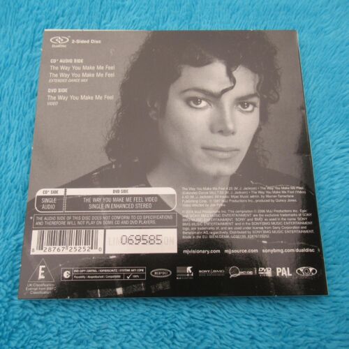 Michael Jackson Dual Disc "The Way You Make Me Feel" Visionary CD DVD Video - Bild 2 von 2