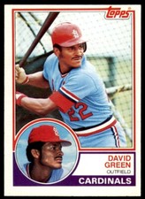 1983 Topps #578 David Green RC St. Louis Cardinals
