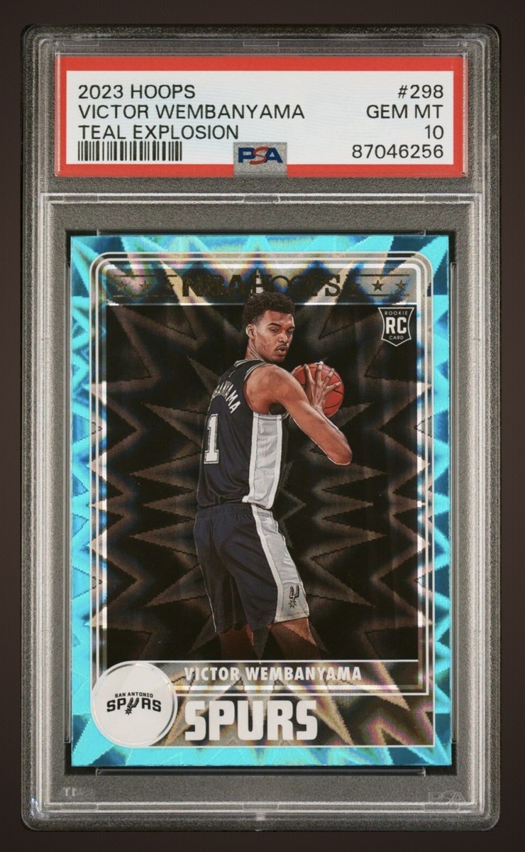 2023 Victor Wembanyama RC NBA Hoops Teal Explosion #298 PSA 10 | eBay