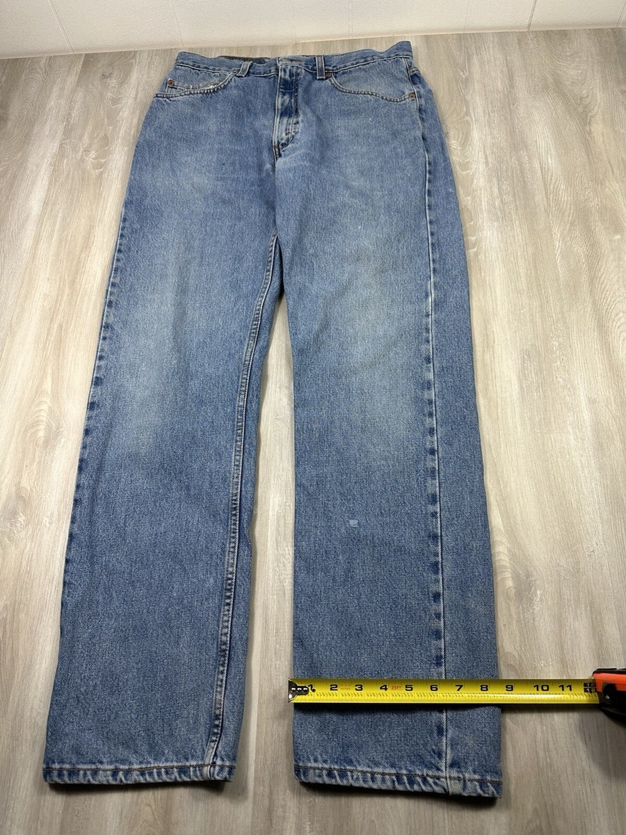 Vintage Levi's 505 Original Fit Straight Leg 32x32 Button Blue