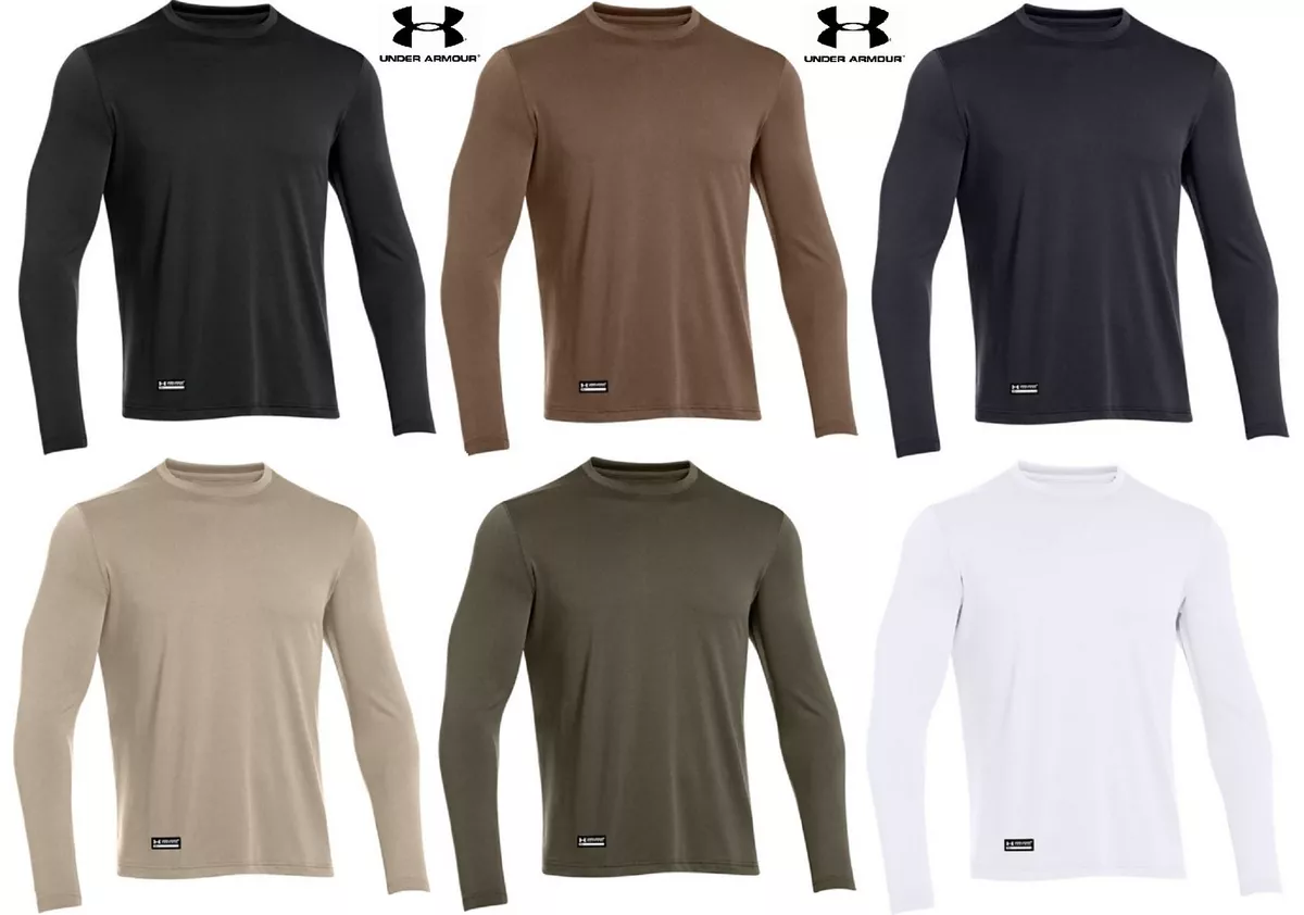 Under Armour Mens Tactical Tech Long Sleeve T-Shirt - UA Loose Fit Tee  Shirt