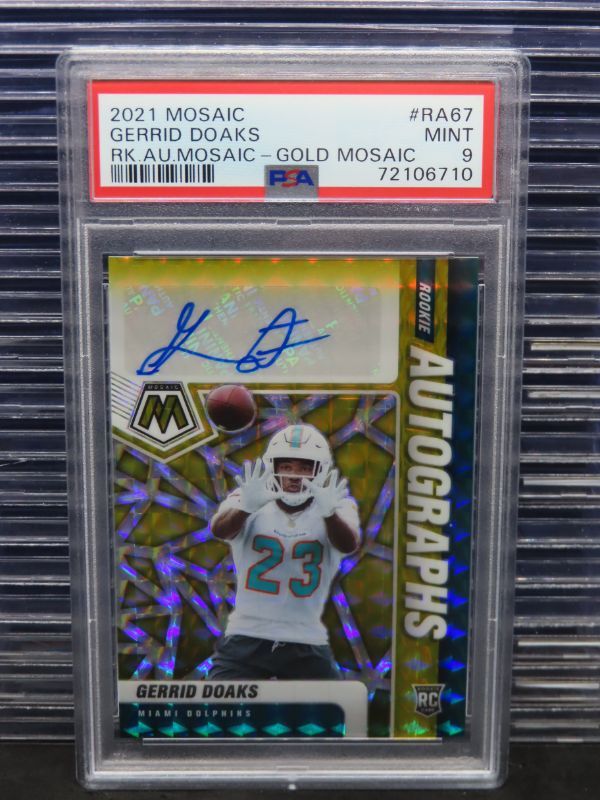 Gerrid Doaks Panini Mosaic Rookie Autographs Mosaic #RA67 Gold Mosaic
