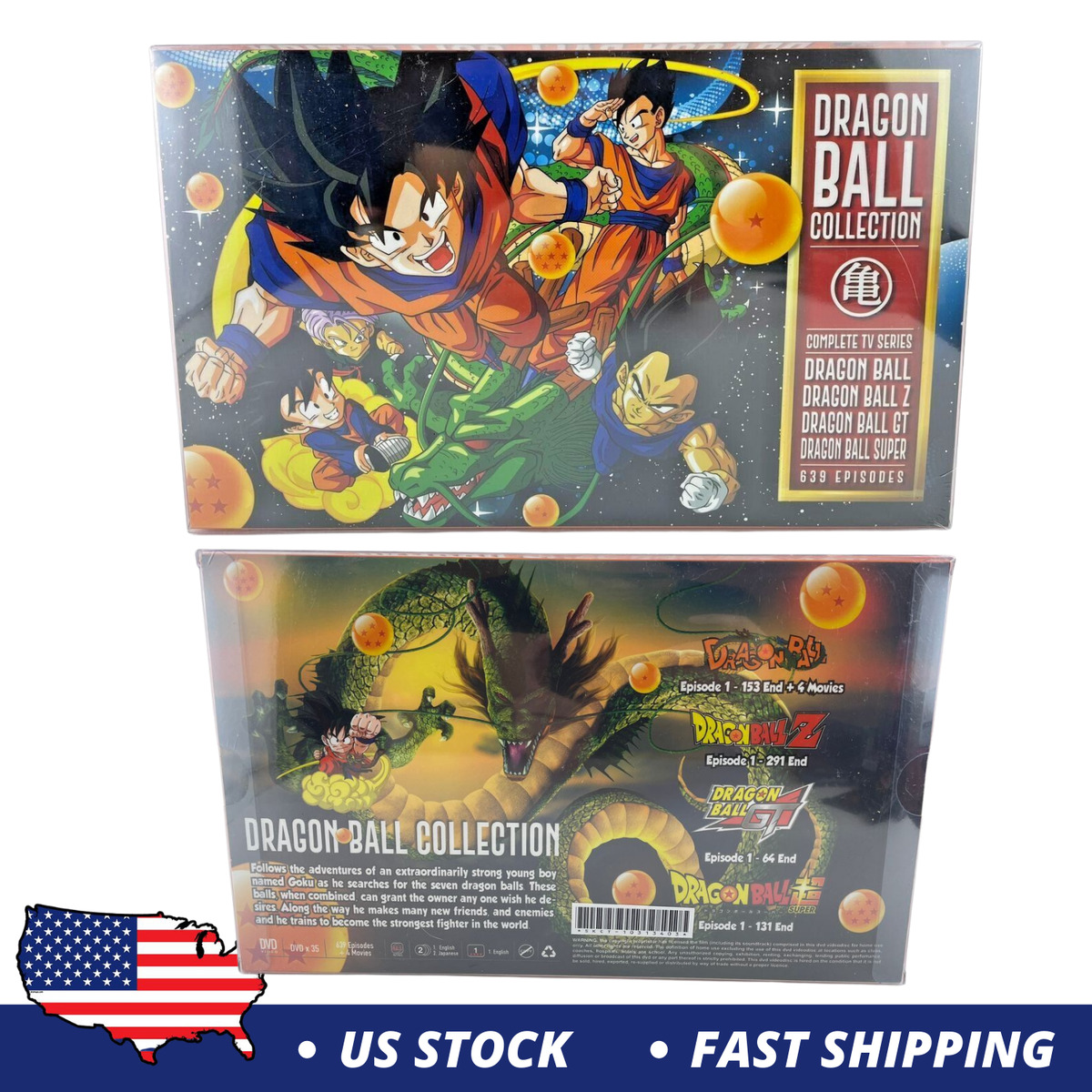 DVD Dragon Ball Collection Complete TV Series 639 Episode English