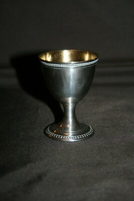 Rare Coquetier Christofle Avec Rond De Serviette Et Cuillère – Métal Argenté