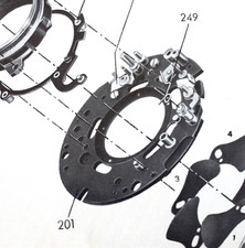 Compur Part 1110-346-201 Ground Plate for Kodak Retina Reflex Xenon 50mm f2.0