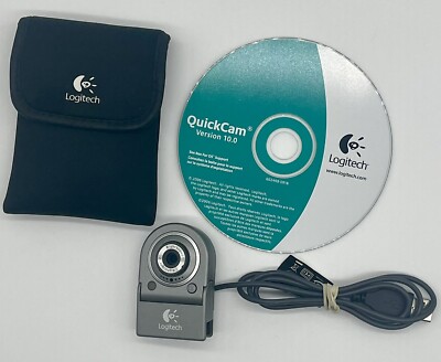 Logitech USB Webcam V-UBG35 Right Light 2 Right Sound, Case & Software Tested